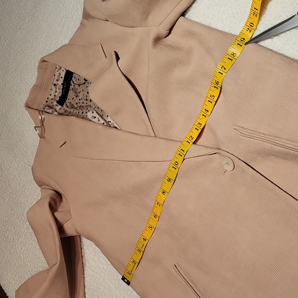 Zara Soft Lightweight Textured Coat Peacoat / Sz XS / Dull salmon / pinkish - Picture 17 of 17
